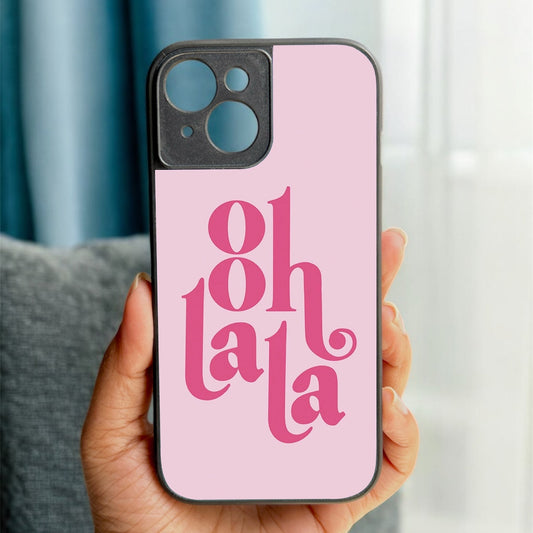 Ooh Lala' Glossy Metal Back Case for Apple Iphone 15