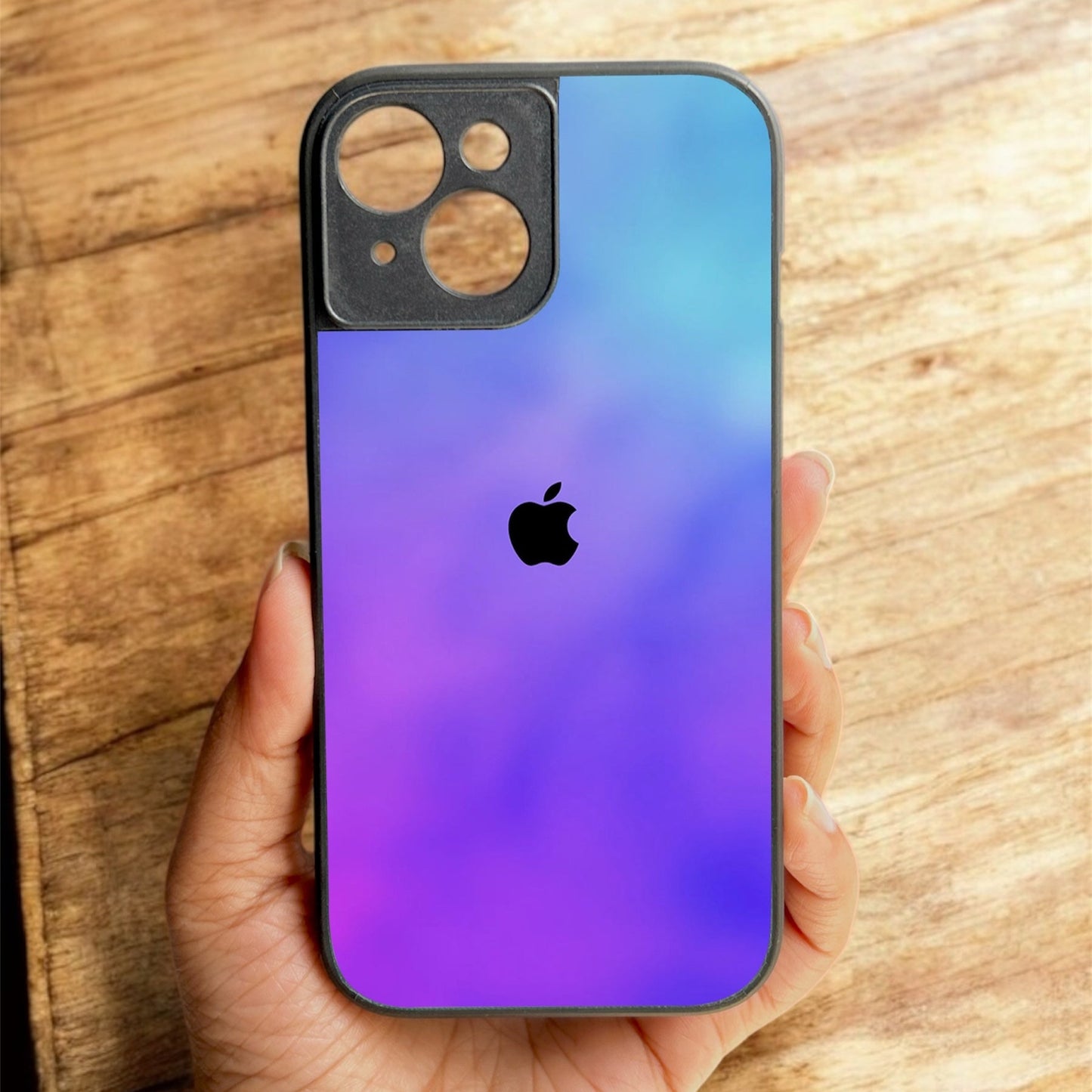 Prism Play Glossy Metal Back Case for Apple Iphone 15