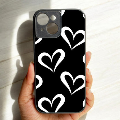 InkHeart Glossy Metal Back Case for Apple Iphone 15