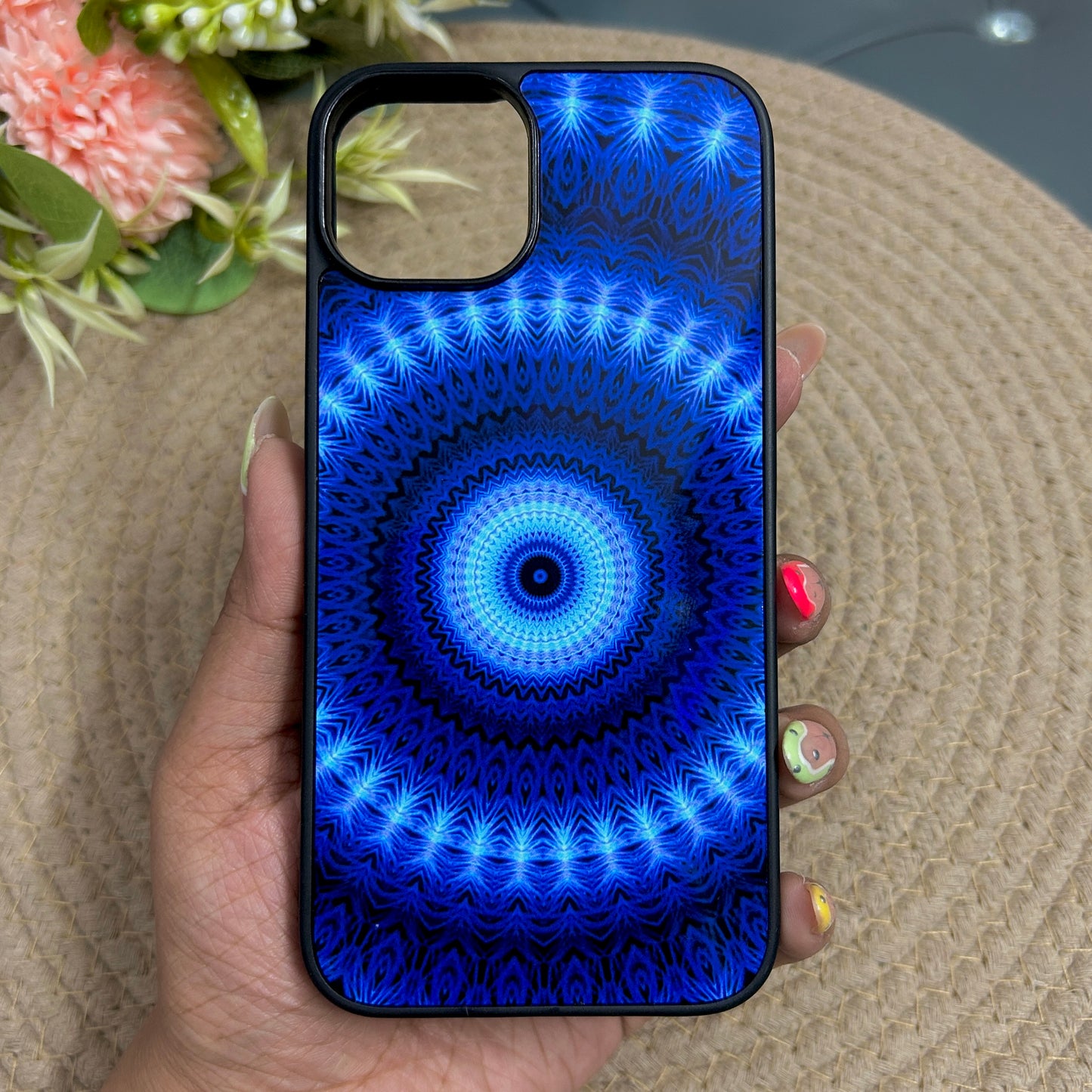 Amulet Mandala Glossy Metal Back Case for Apple Iphone 14