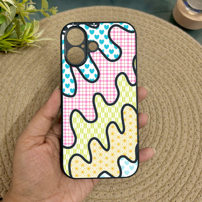 Playful Puzzle Metal Back Case for Apple Iphone 16