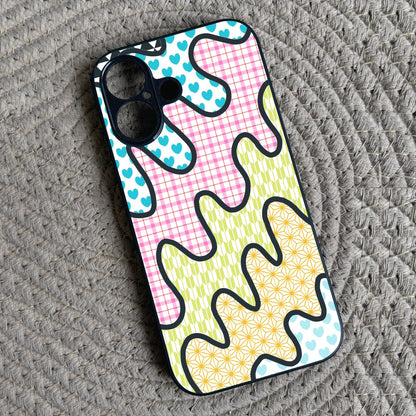 Playful Puzzle Metal Back Case for Apple Iphone 16