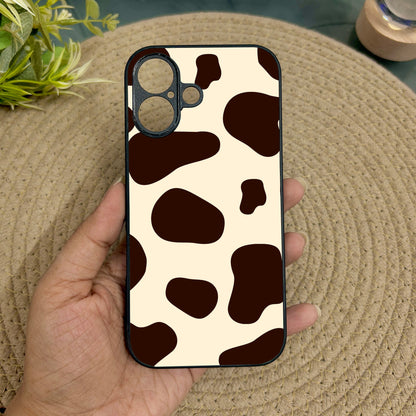 Cowtastic Metal Back Case for Apple Iphone 16