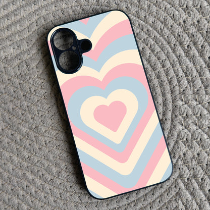 Candy Hearts Metal Back Case for Apple Iphone 16