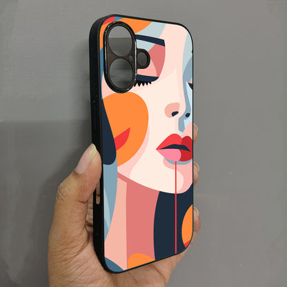 Ethereal Beauty Metal Back Case for Apple Iphone 16