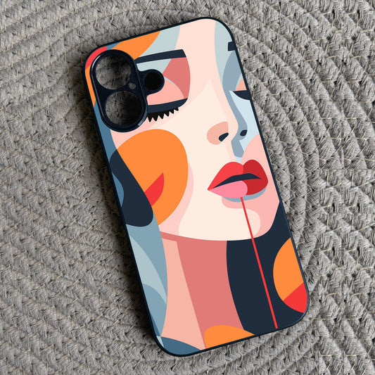 Ethereal Beauty Metal Back Case for Apple Iphone 16