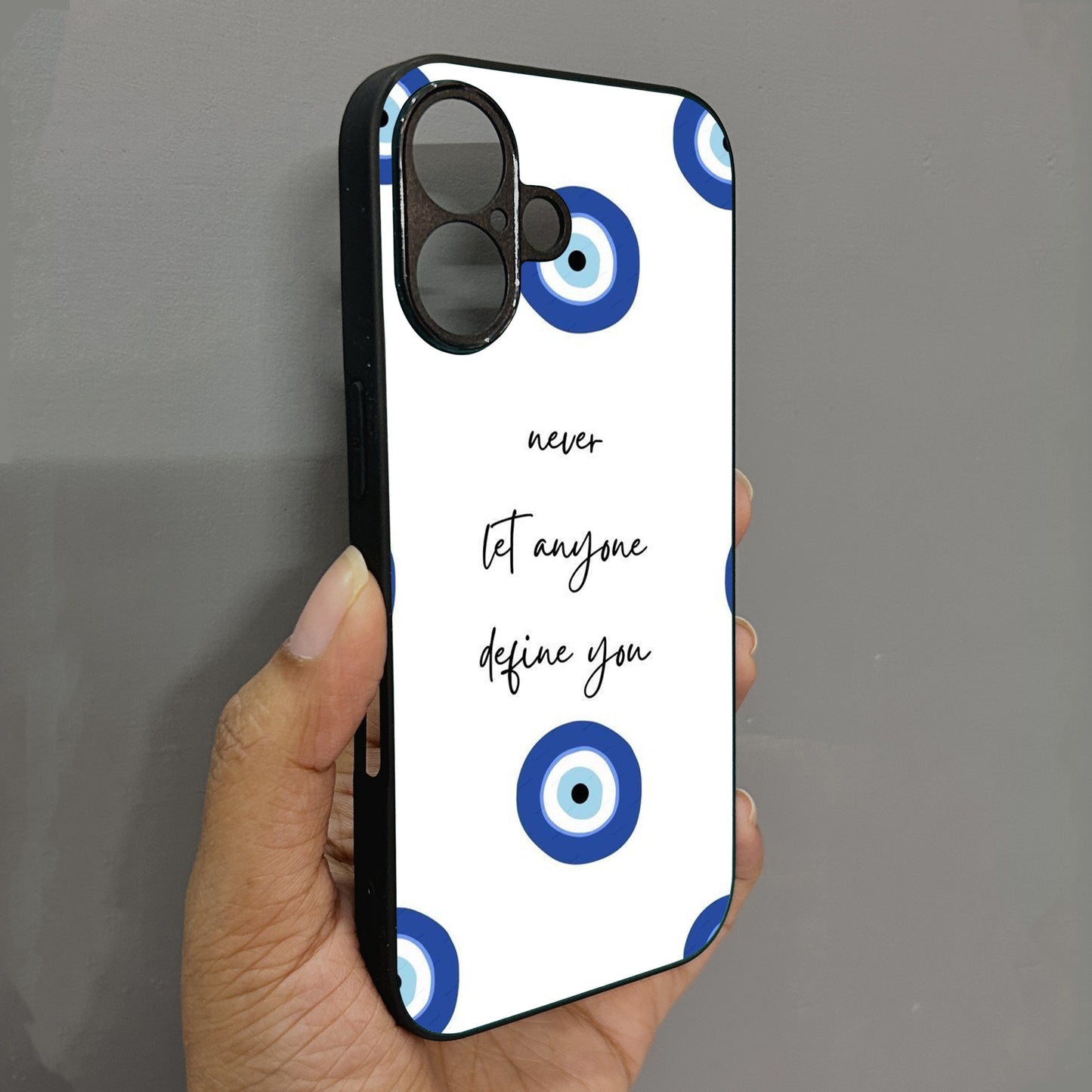 Eye Guard Metal Back Case for Apple Iphone 16