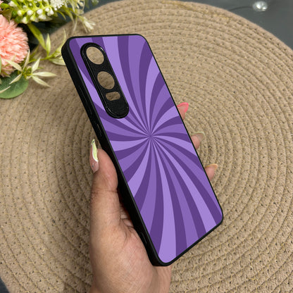 Purple Twist Metal Back Case for Oneplus Nord CE 4 Lite (5G)