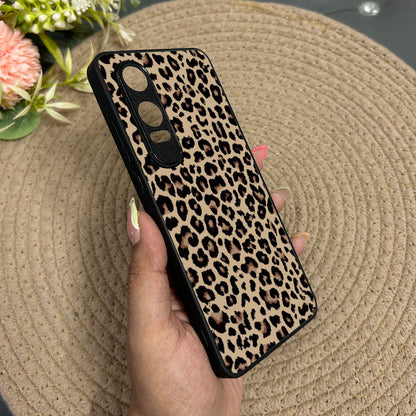 Cheetah Print Metal Back Case for Oneplus Nord CE 4 Lite (5G)