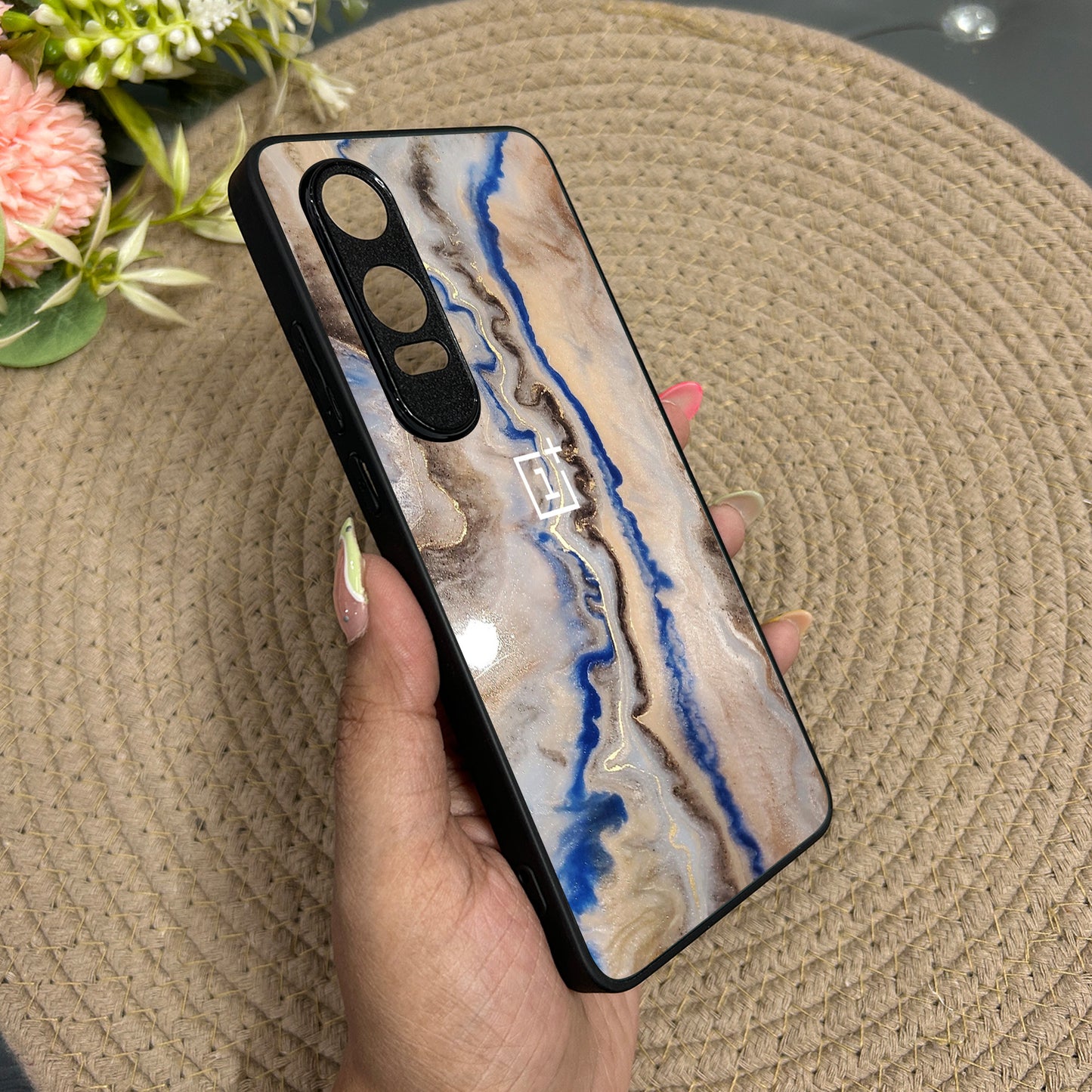 Crystal Drift Metal Back Case for Oneplus Nord CE 4 Lite (5G)