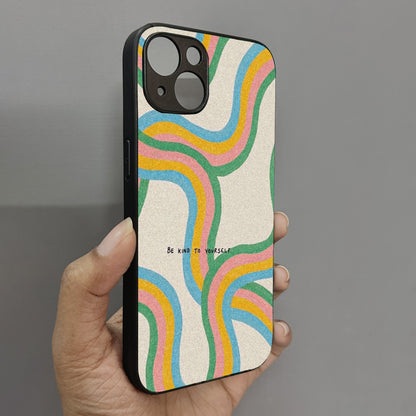 Kind Waves Metal Back Case for Apple Iphone 14 Plus