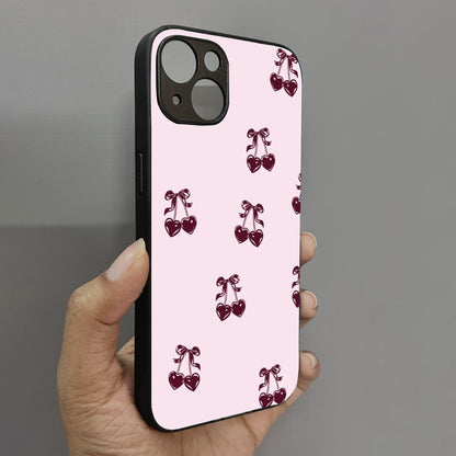 Blush Berry Metal Back Case for Apple Iphone 13