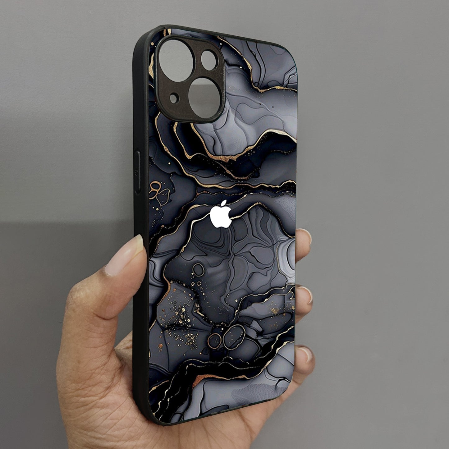 Dark Luxe Metal Back Case for Apple Iphone 13