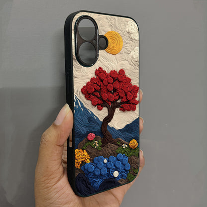 Quilled Nature Metal Back Case for Apple Iphone 16