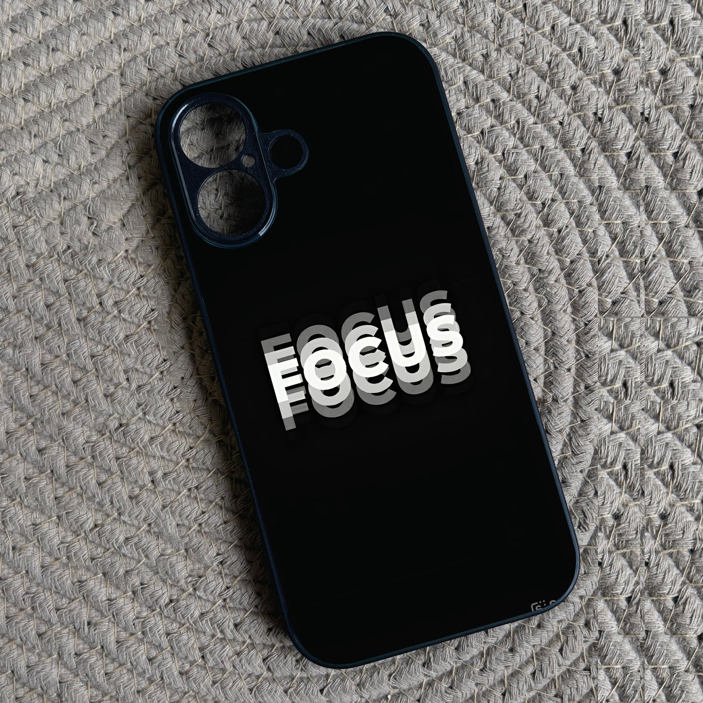 'FOCUS' Metal Back Case for Apple Iphone 16