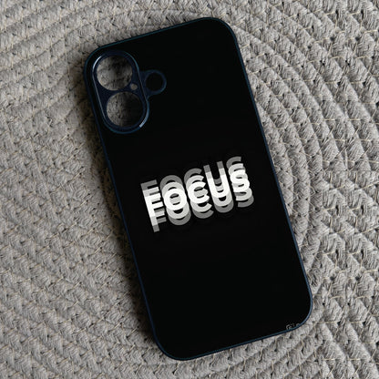'FOCUS' Metal Back Case for Apple Iphone 16