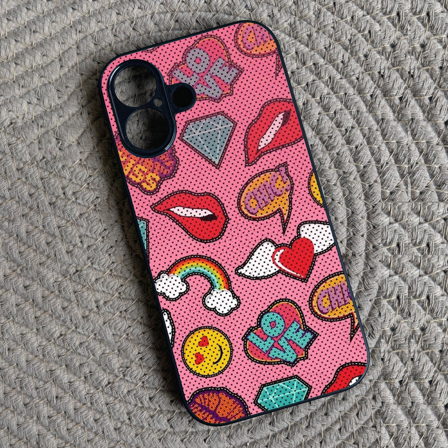 Pop Crush Metal Back Case for Apple Iphone 16