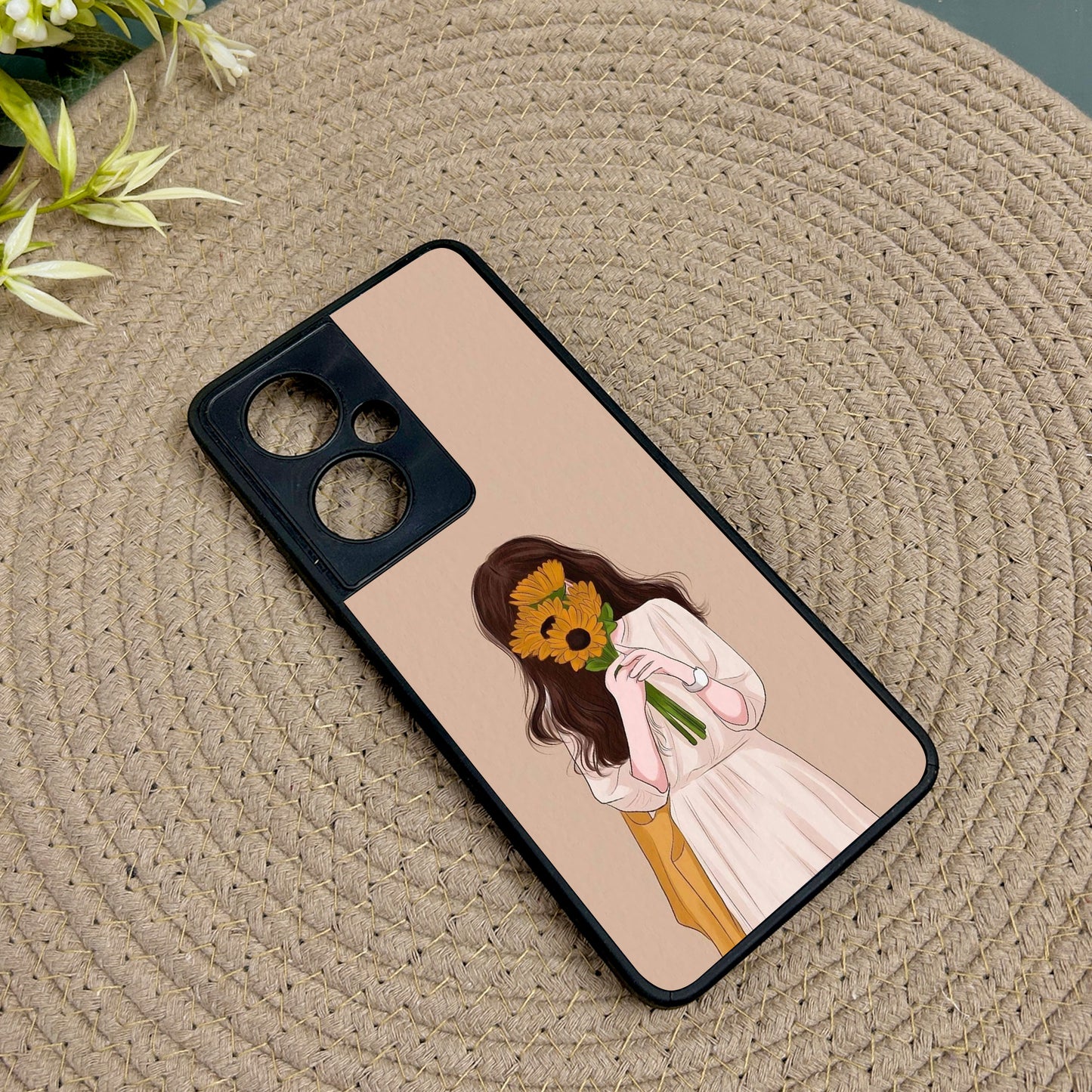 Sunflower Serenity Metal Back Case for Oneplus Nord CE 3 Lite (5G)