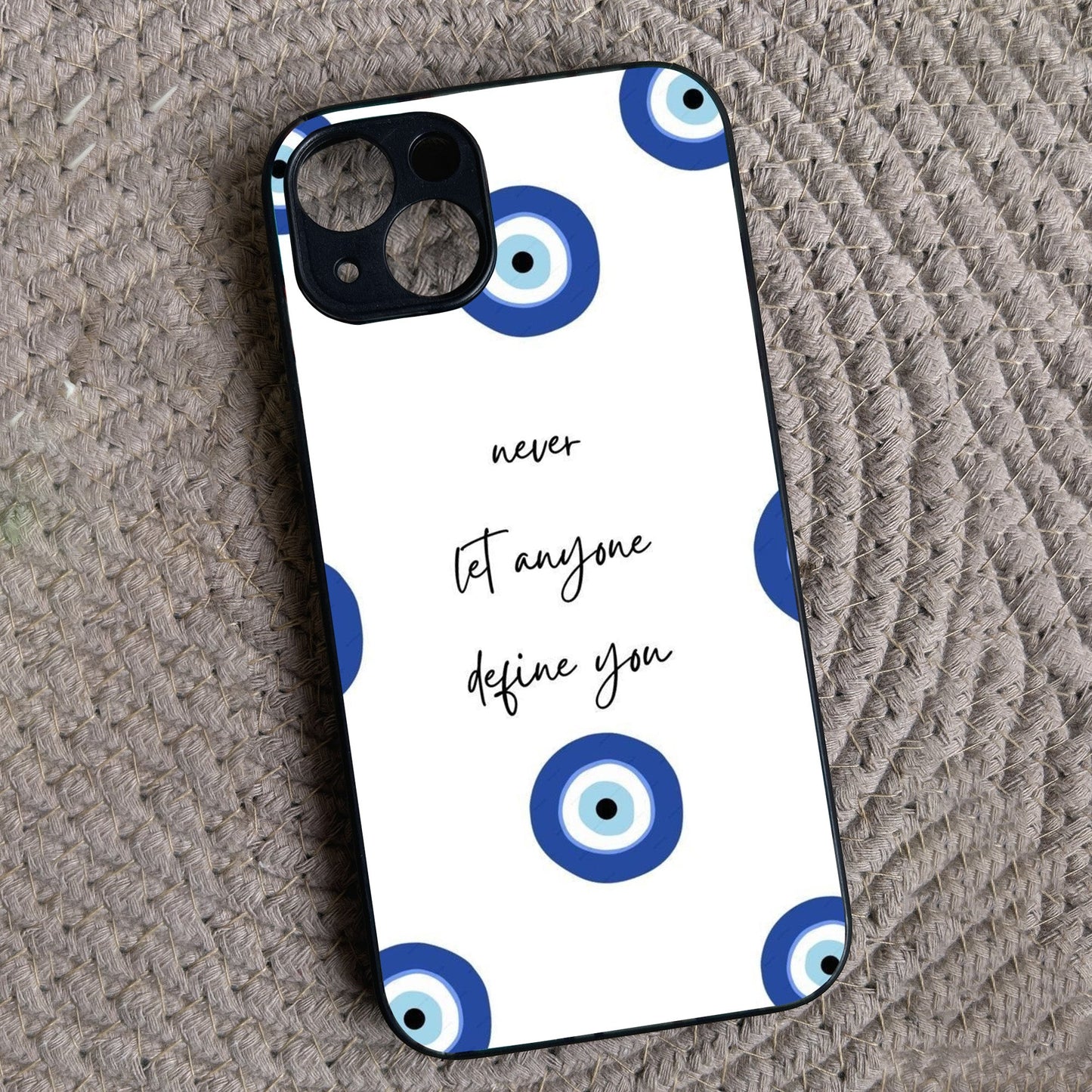 Eye Guard Metal Back Case for Apple Iphone 14 Plus