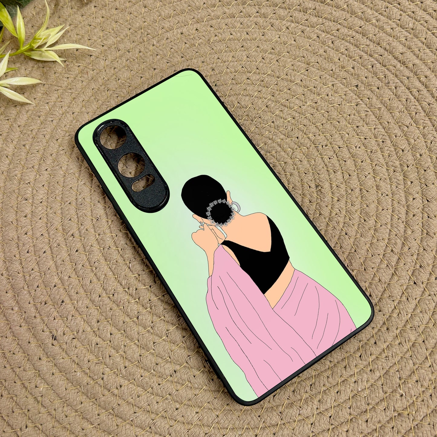 Saree Chic Metal Back Case for Oneplus Nord CE 4 Lite (5G)