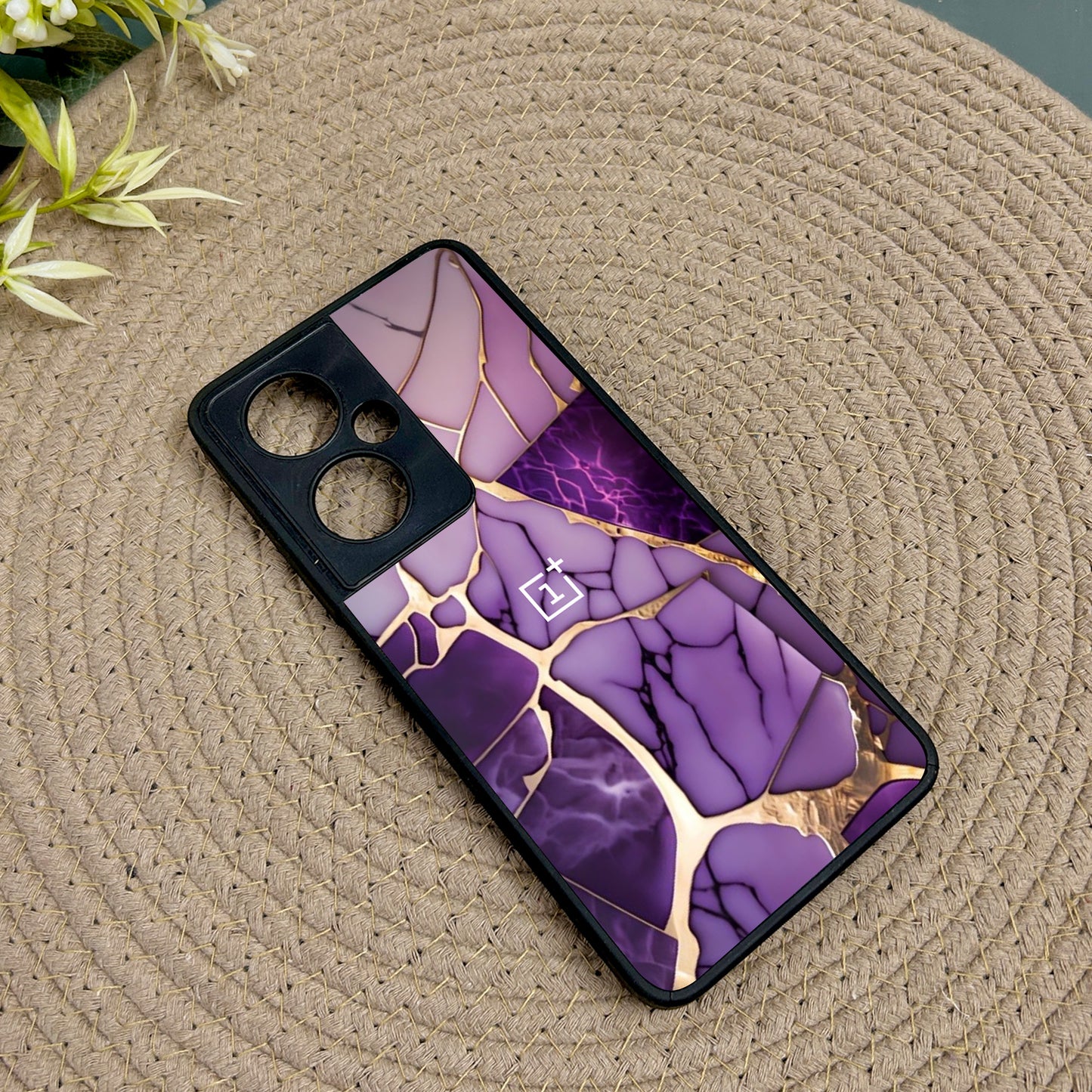 Violet Shatter Metal Back Case for Oneplus Nord CE 3 Lite (5G)