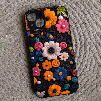 Floral Bliss Metal Back Case for Apple Iphone 14 Plus