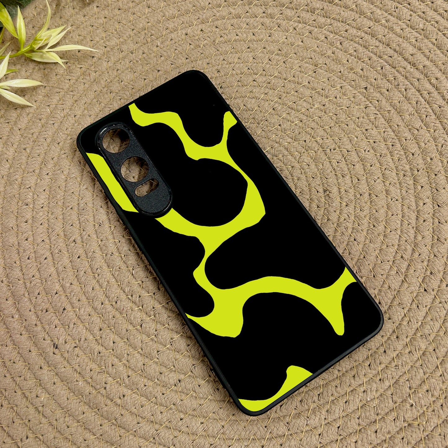 Lime Pulse Glossy Metal Back Case for Oneplus Nord CE 4 Lite (5G)