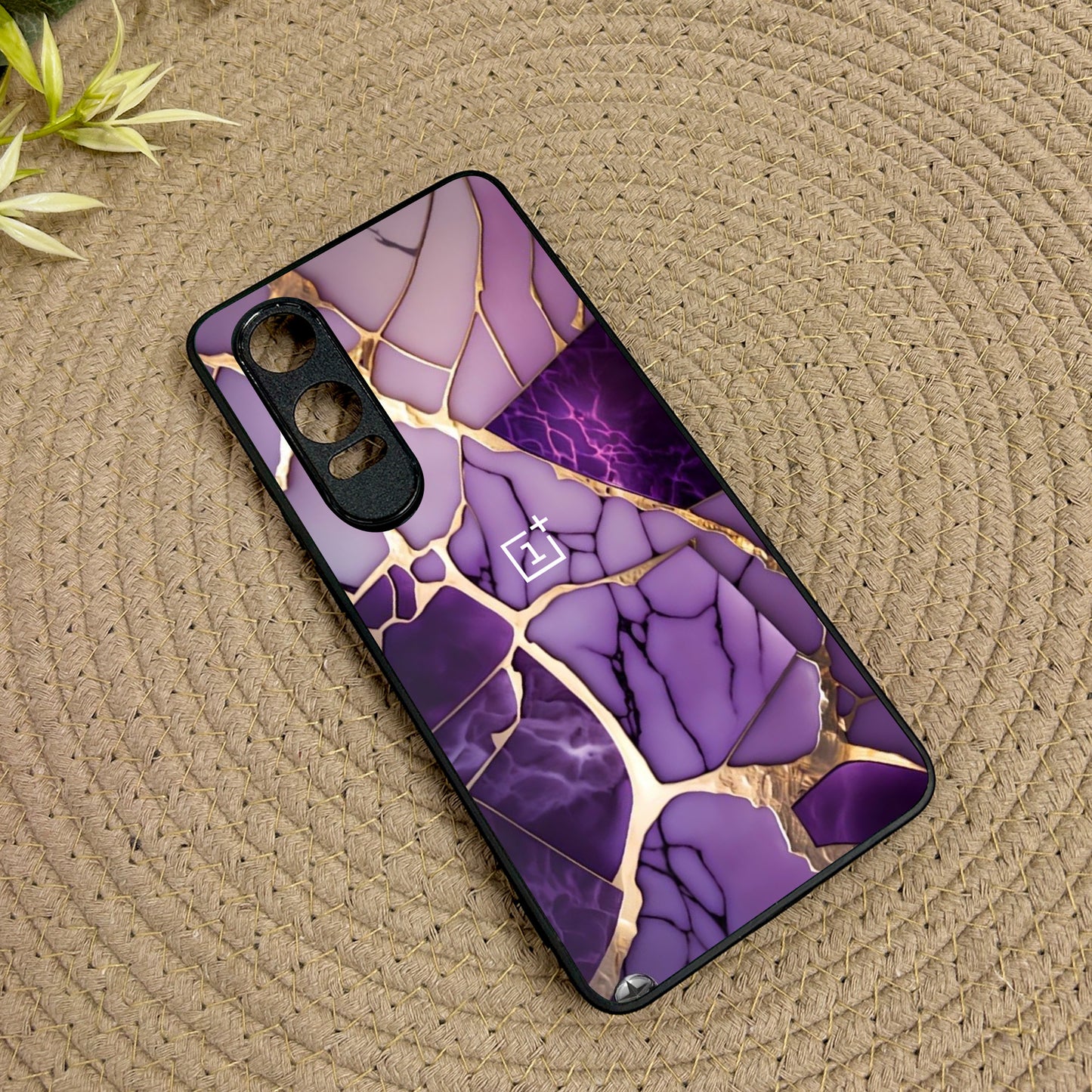Violet Shatter Metal Back Case for Oneplus Nord CE 4 Lite (5G)