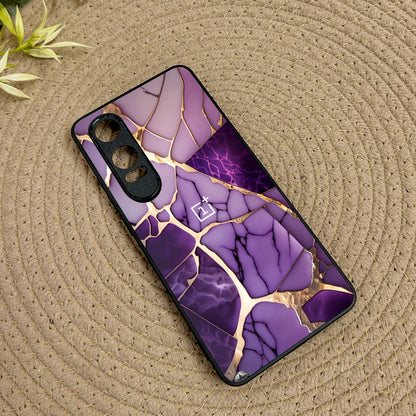 Violet Shatter Metal Back Case for Oneplus Nord CE 4 Lite (5G)