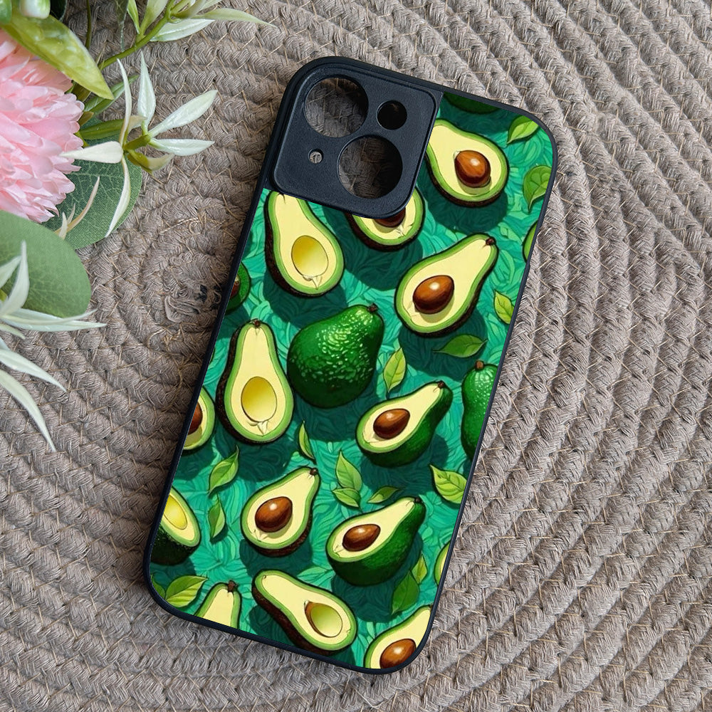 Avocado Metal Back Case for Apple Iphone 15