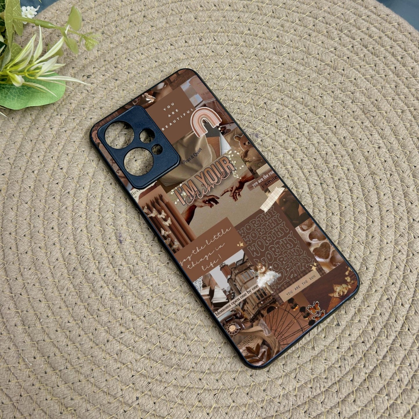 Aesthetic Brown Collage Case for Oneplus Nord CE 2 Lite (5G)