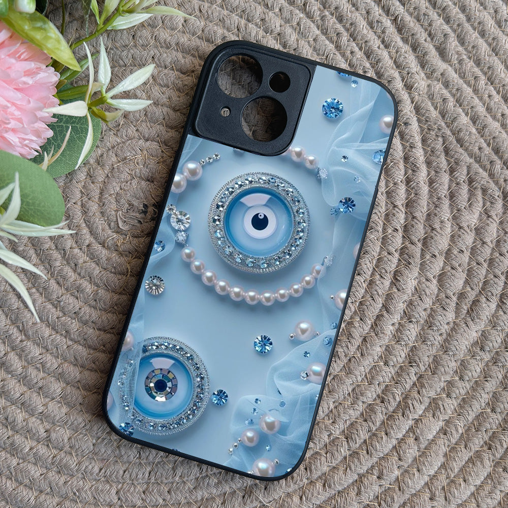 Pearl Amulet Metal Back Case for Apple Iphone 15