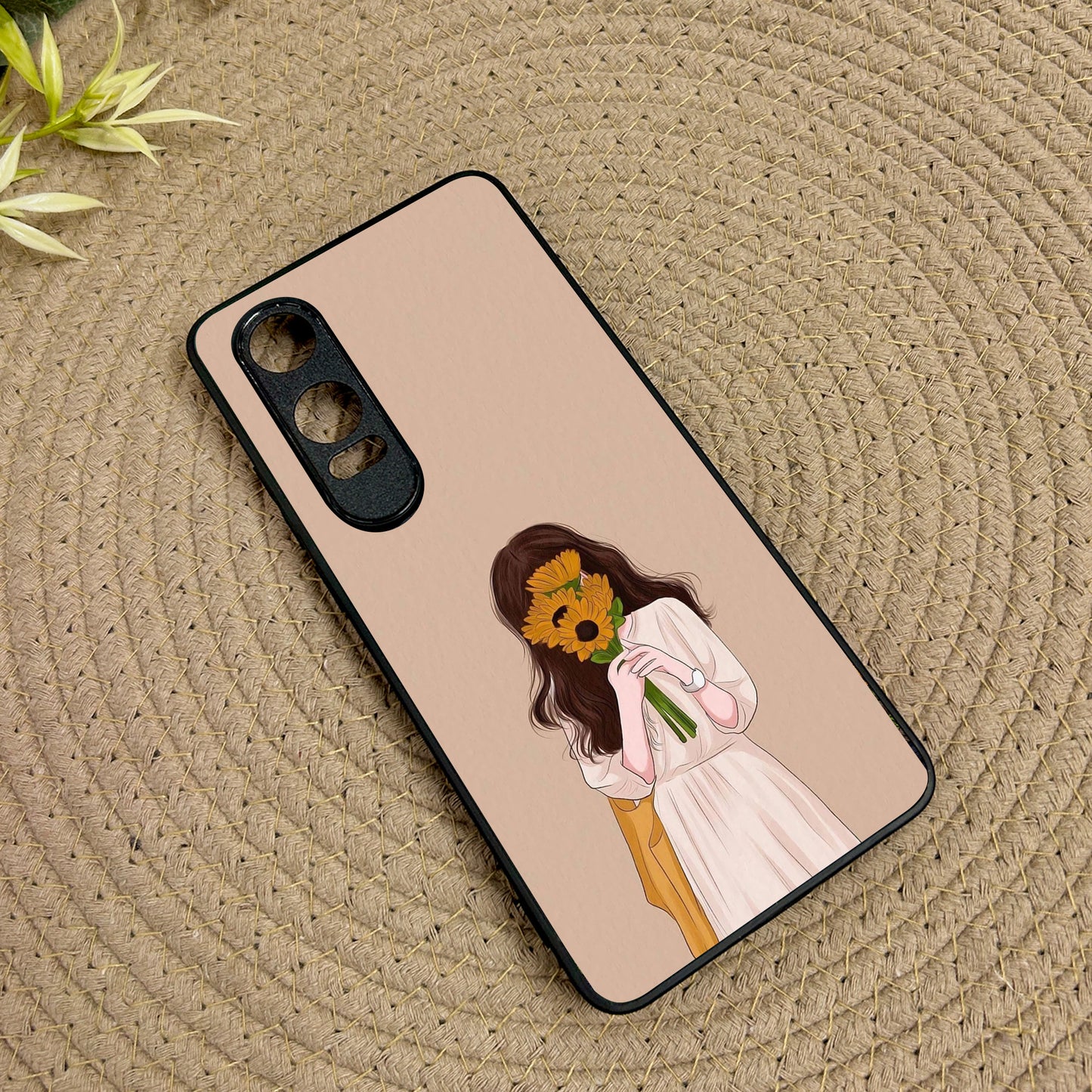 Sunflower Serenity Metal Back Case for Oneplus Nord CE 4 Lite (5G)