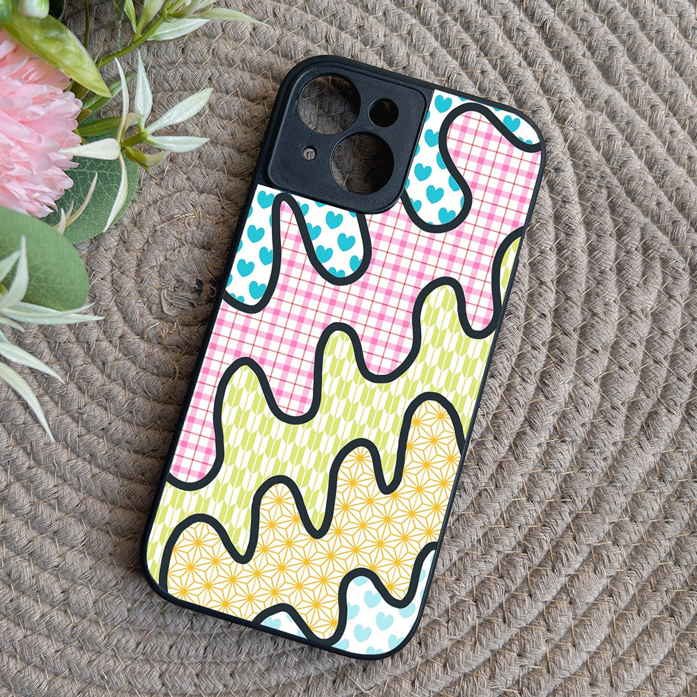 Playful Puzzle Metal Back Case for Apple Iphone 15