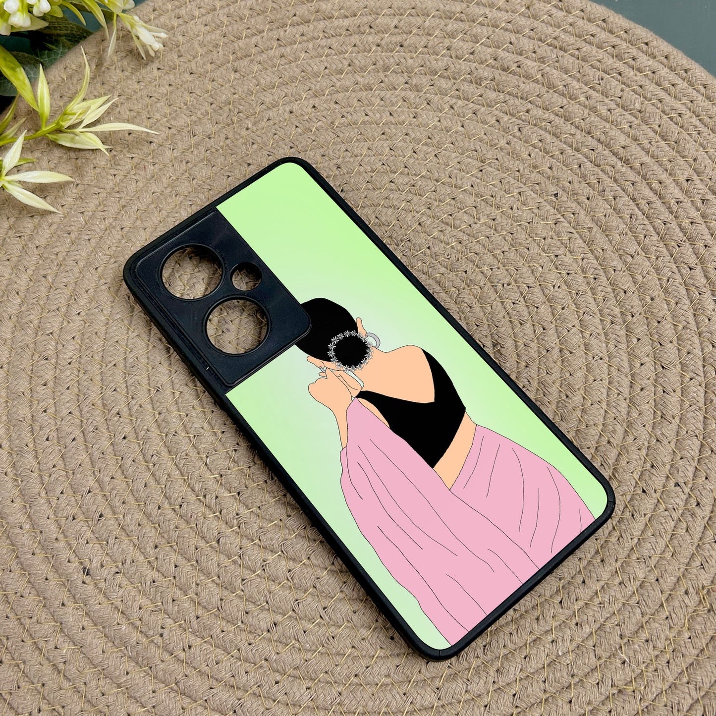 Saree Chic Metal Back Case for Oneplus Nord CE 3 Lite (5G)