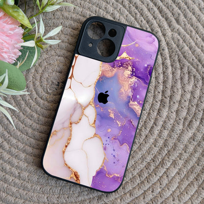 Sapphire Luxe Metal Back Case for Apple Iphone 15