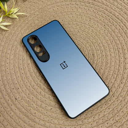 Icy Blue Glossy Metal Back Case for Oneplus Nord CE 4 Lite (5G)
