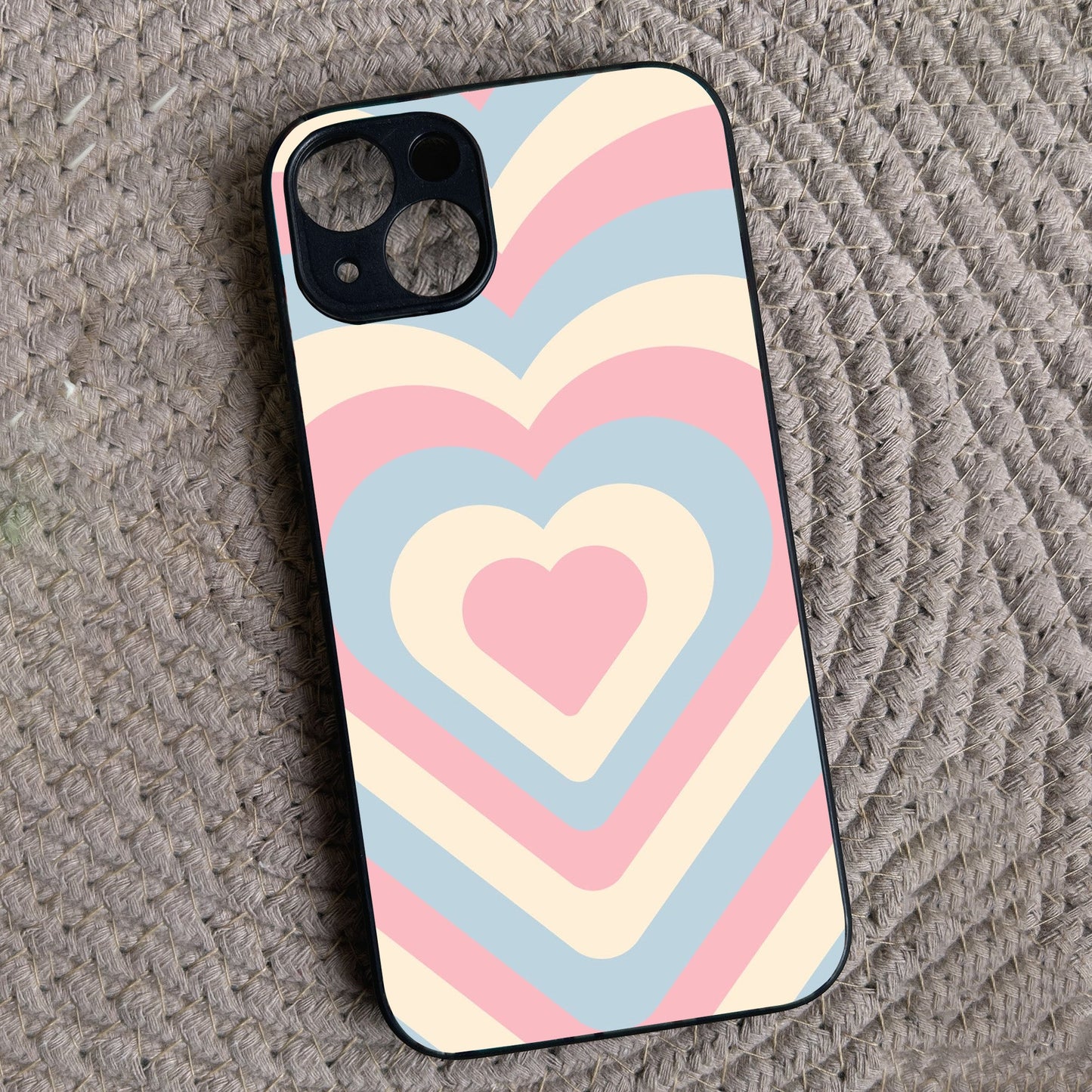 Candy Hearts Metal Back Case for Apple Iphone 15 Plus
