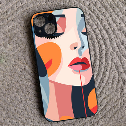 Ethereal Beauty Metal Back Case for Apple Iphone 14