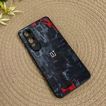 Circuit Crush Glossy Metal Back Case for Oneplus Nord CE 4 Lite (5G)
