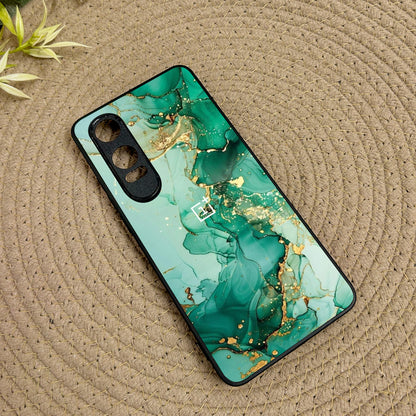 Jade Swirl Metal Back Case for Oneplus Nord CE 4 Lite (5G)