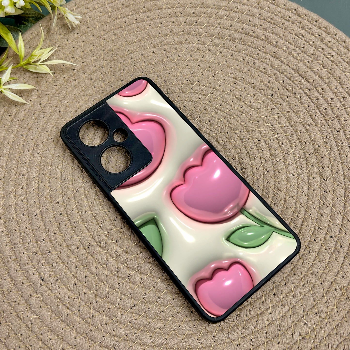 Inflated Tulip Metal Back Case for Oneplus Nord CE 3 Lite (5G)