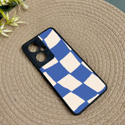 Wavy Checks Metal Back Case for Oneplus Nord CE 3 Lite (5G)