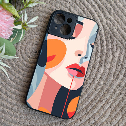 Ethereal Beauty Metal Back Case for Apple Iphone 15