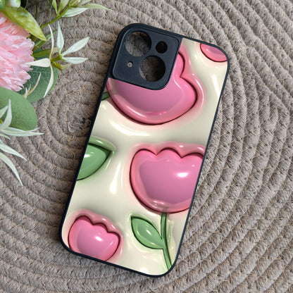 Inflated Tulip Metal Back Case for Apple Iphone 15