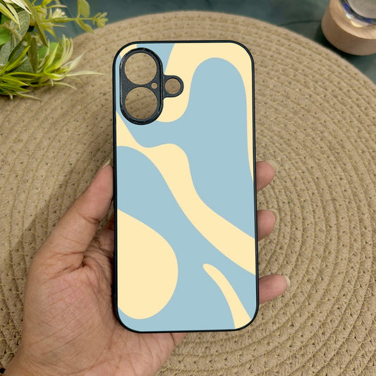 Sunny Swirl Metal Back Case for Apple Iphone 16