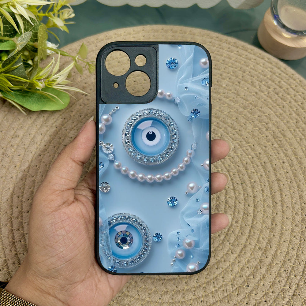 Pearl Amulet Metal Back Case for Apple Iphone 15