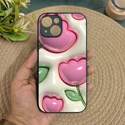 Inflated Tulip Metal Back Case for Apple Iphone 13