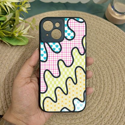 Playful Puzzle Metal Back Case for Apple Iphone 15