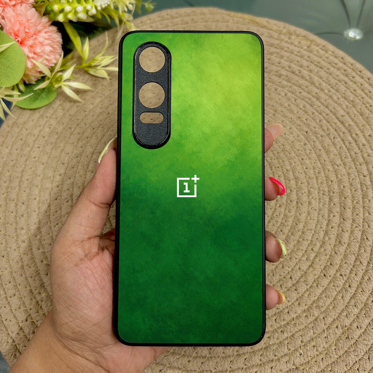 GreenAura Glossy Metal Back case for Oneplus Nord CE 4 Lite (5G)